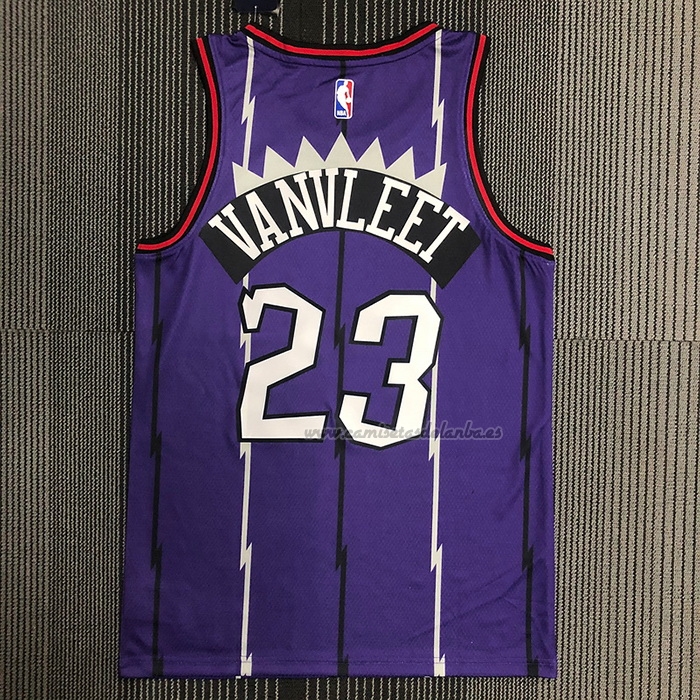 Camiseta Toronto Raptors Fred VanVleet NO 23 Classic Edition Violeta